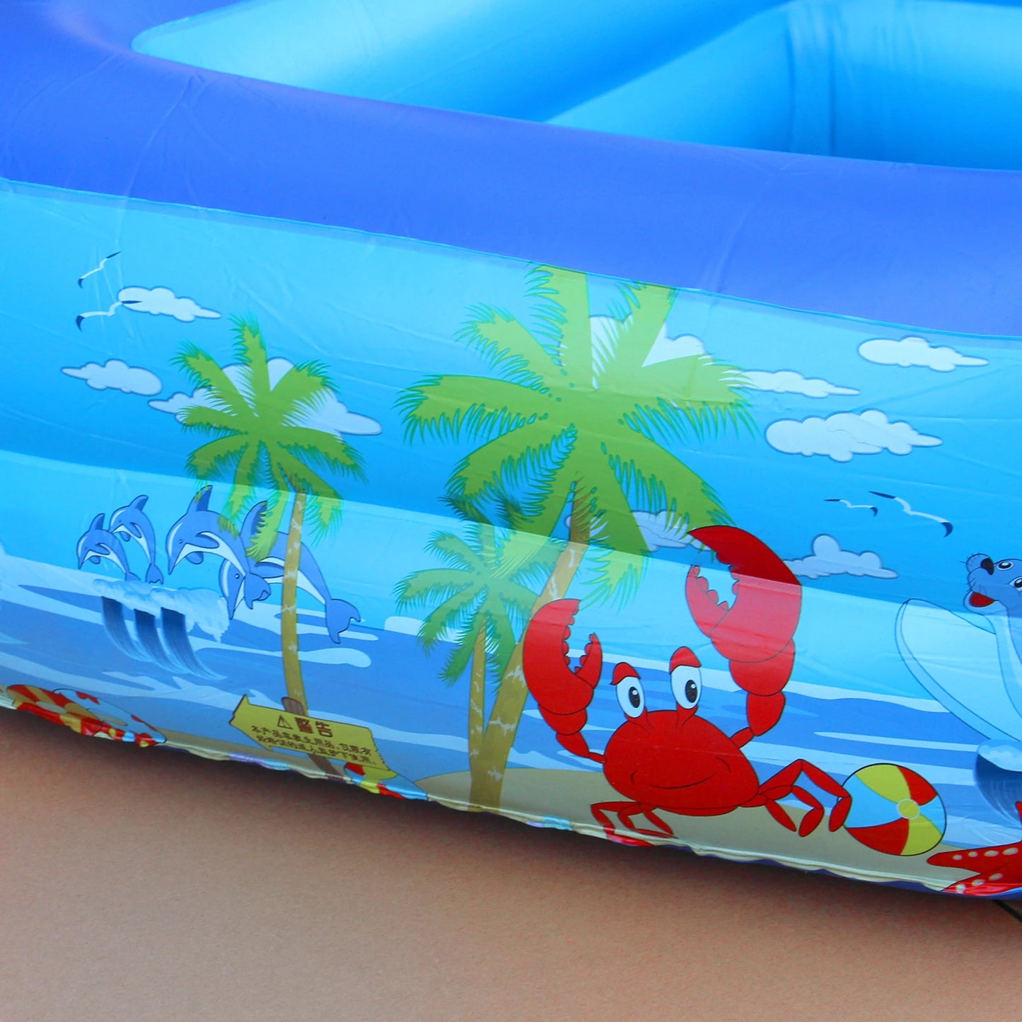 Inflatable Ball Pit Pool for Kids, Toddlers,, Blow Up PVC Swimming Pool for Indoor Outdoor Water Summer Party Backyard, Blue