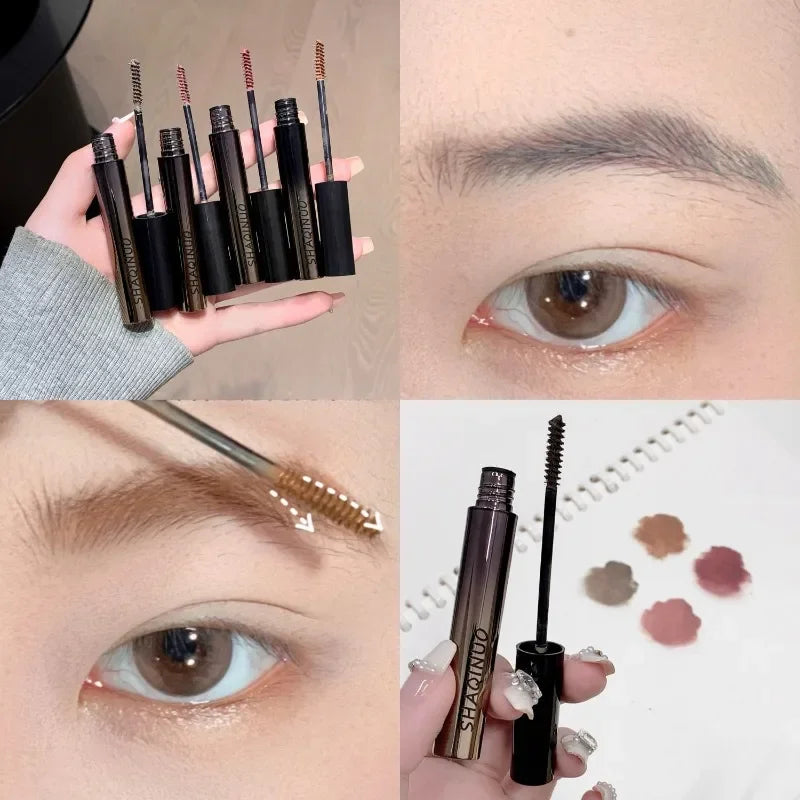 Natural Dyeing Eyebrow Cream Waterproof Berry Pink Brown Tint Eyebrow Mascara Eyes Makeup Long-lasting Brow Enhacer Gel Cosmetic