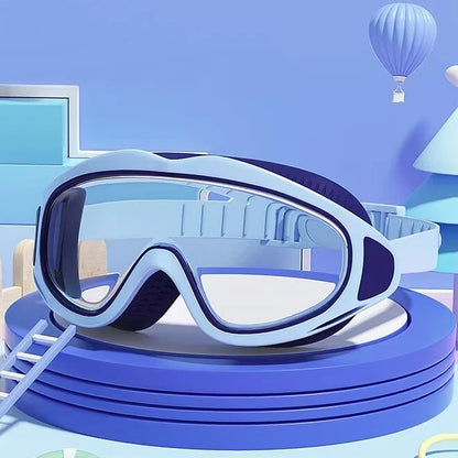 Children's swimming goggles; anti-fog and anti-ultraviolet; wide-angle swimming goggles; waterproof children's pool glasses; sui