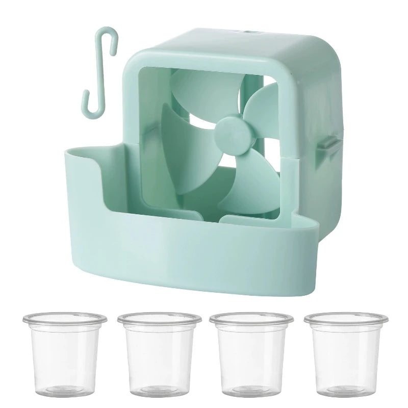 Hot Weather Fan Cooler Add Ice Cool Floor Fans Blow Cold Wind Household Hanging Ice Cooling Device Summer Small Air Conditioner