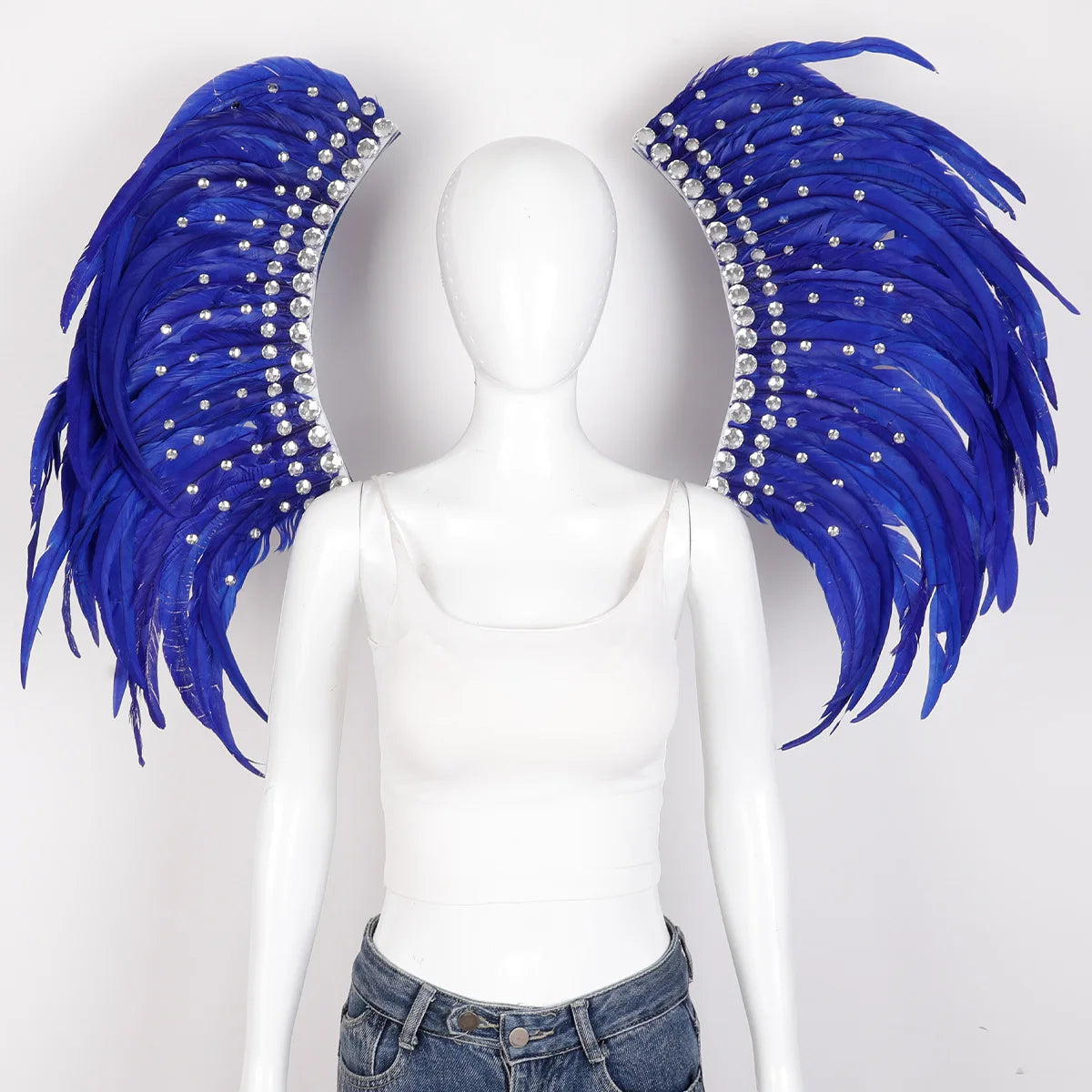 Halloween Carnival Feather Samba Costume Party Bar Performance Role Playing Props Makeup Dance Feather Wings Parade
