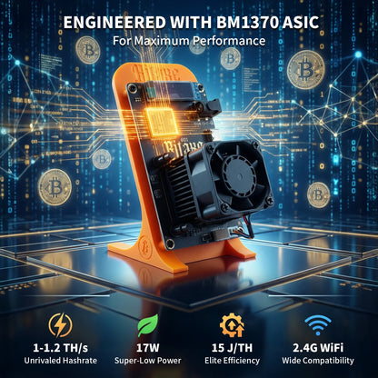 STARMINER Smart New 2026 Latest Bitaxe Gamma 601 Solo Miner 1.2Th/s 18-25W BM1370 Asic Chip Powerful Open-source Bitcoin Miner
