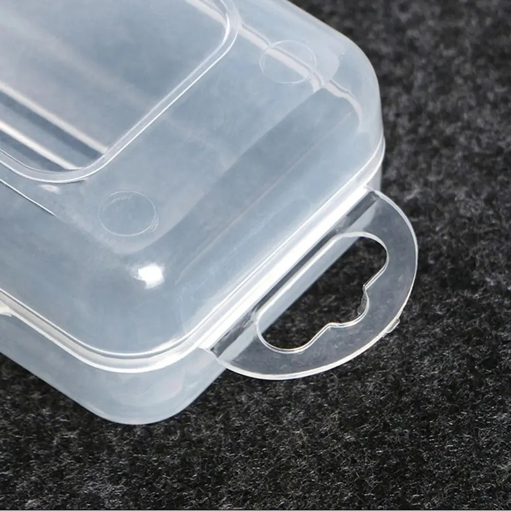 1Pcs Eyebrow Pencil Tableware Chopsticks Makeup Brush Storage Box Transparent Portable Plastic Box Organizer Multifunctional