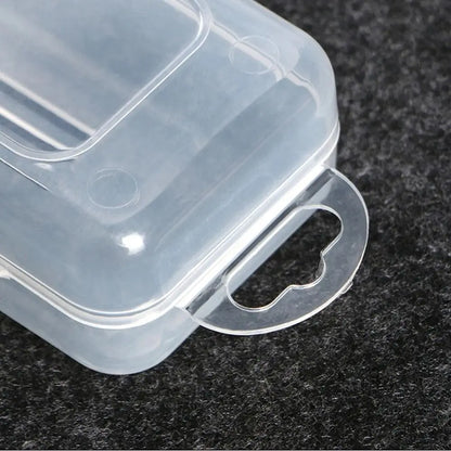 1Pcs Eyebrow Pencil Tableware Chopsticks Makeup Brush Storage Box Transparent Portable Plastic Box Organizer Multifunctional