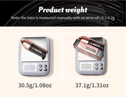 QIC High-heeled Shoes Mascara 3D Fiber Mascara, Long Black Volumizing Eyelash Extension, Waterproof Eye Makeup Tool