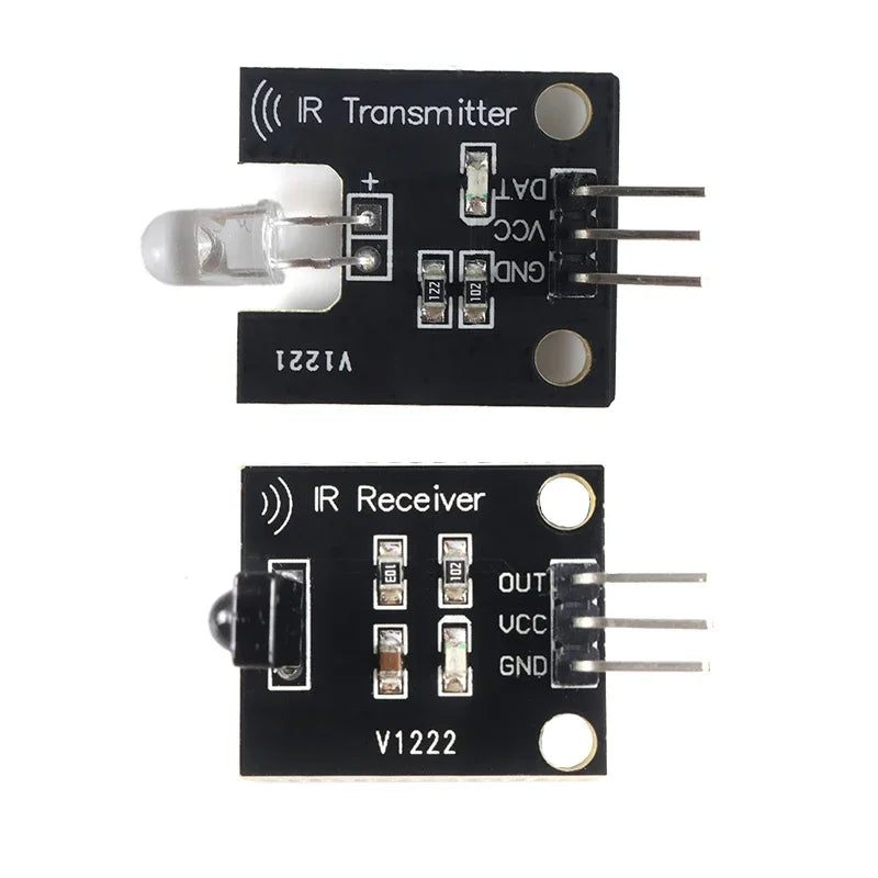 IR Infrared Transmitter Receiver Module Kit for Arduino 38KHz 10M Range 5V Learn Remote Control Signals Smart Home RC Car