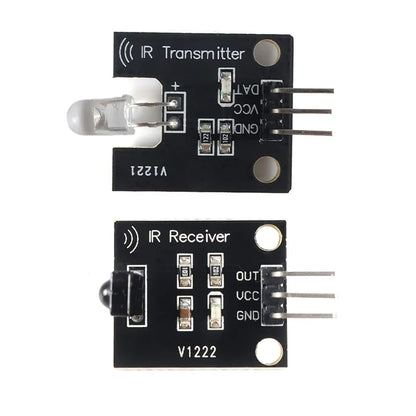 IR Infrared Transmitter Receiver Module Kit for Arduino 38KHz 10M Range 5V Learn Remote Control Signals Smart Home RC Car