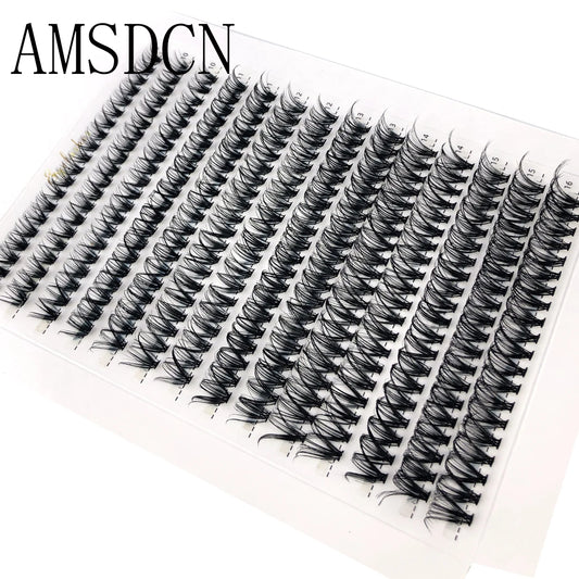 AMSDCN 100/280 clusters 30D 40D 60D 80D curly eyelashes naturally soft DIY makeup false eyelashes