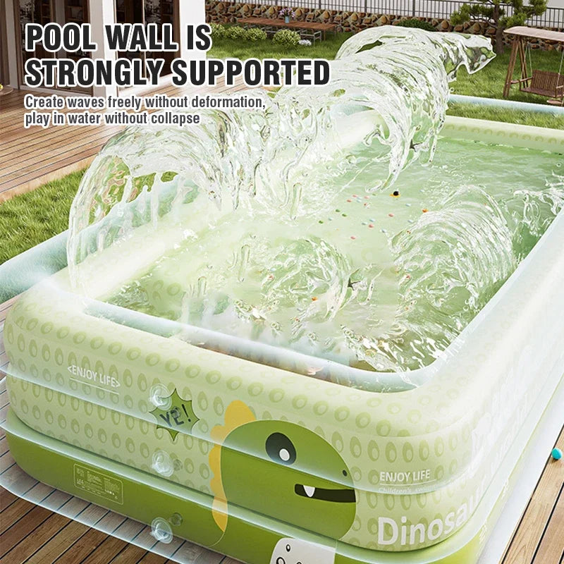 1.5-2.6M Inflatable Swimming Pool Children's Adult Pvc Large Family Party Pools Outdoor Thickened Summer Baby Play Pool Toys