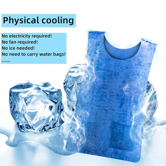 Cooling Vest Summer Ice Clothes Cooling Vest Heatstroke Prevention Undershirt Reusable Ice Cooling Vest Outdoor Work Cold Vest