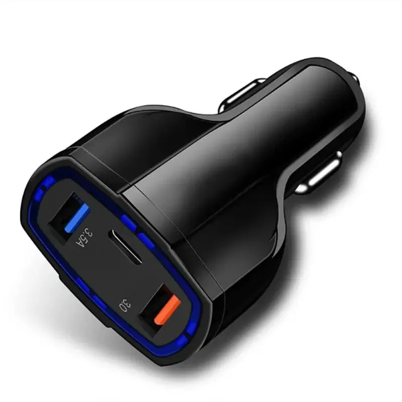 3.5A Car Charger 35W USB Type C Quick Charge3.0 Fast Charging Adapter for iPhone 15 14 Xiaomi Redmi Sansung Mobile Phone Charger