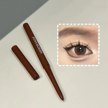 Pumpkin Brown Eyeliner Gel Pencil Waterproof Matte Smooth Quick Dry Non-Smudge Easy Wear Under Eye Liner Shadow Stick Makeup