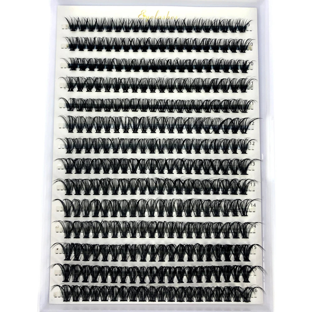 AMSDCN 100/280 clusters 30D 40D 60D 80D curly eyelashes naturally soft DIY makeup false eyelashes