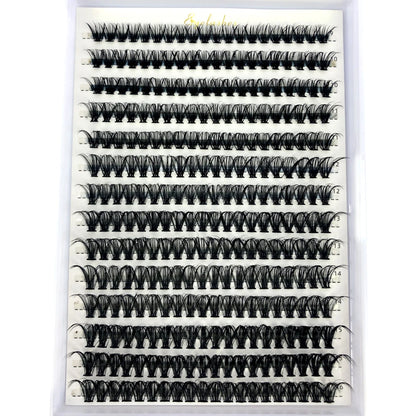 AMSDCN 100/280 clusters 30D 40D 60D 80D curly eyelashes naturally soft DIY makeup false eyelashes