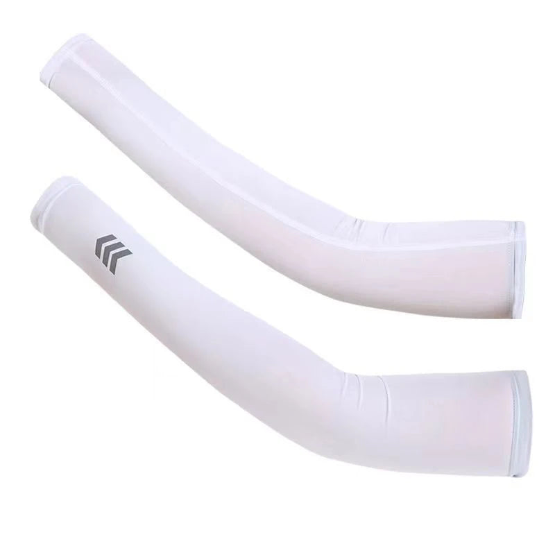 Summer Cooling Arm Covers Unisex None Slip Sunshade  Anti UV Running Arm Sleeves Breathable Ice Silk Quick Drying Arm Sleeves