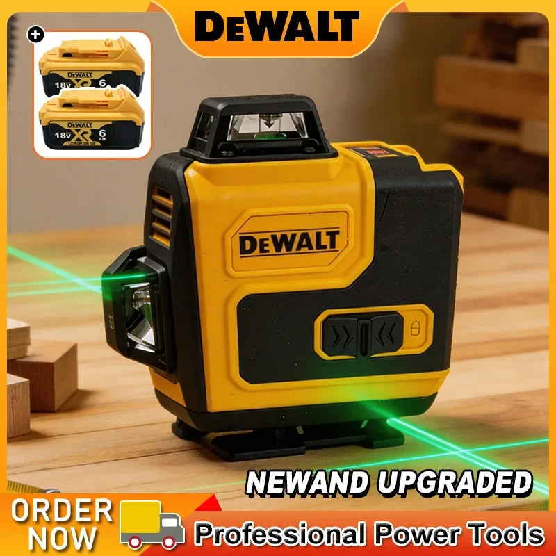 Dewalt Laser Level 360 Green 16 Lines 4D Self Leveling 360 Horizontal Vertical Super Powerful Beam construction Tools Original