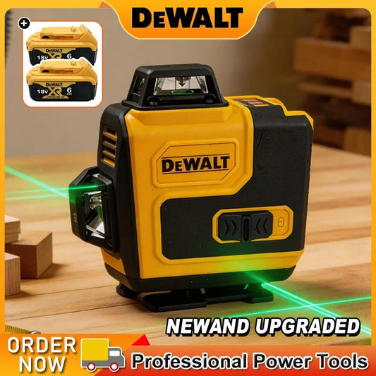 Dewalt Laser Level 360 Green 16 Lines 4D Self Leveling 360 Horizontal Vertical Super Powerful Beam construction Tools Original