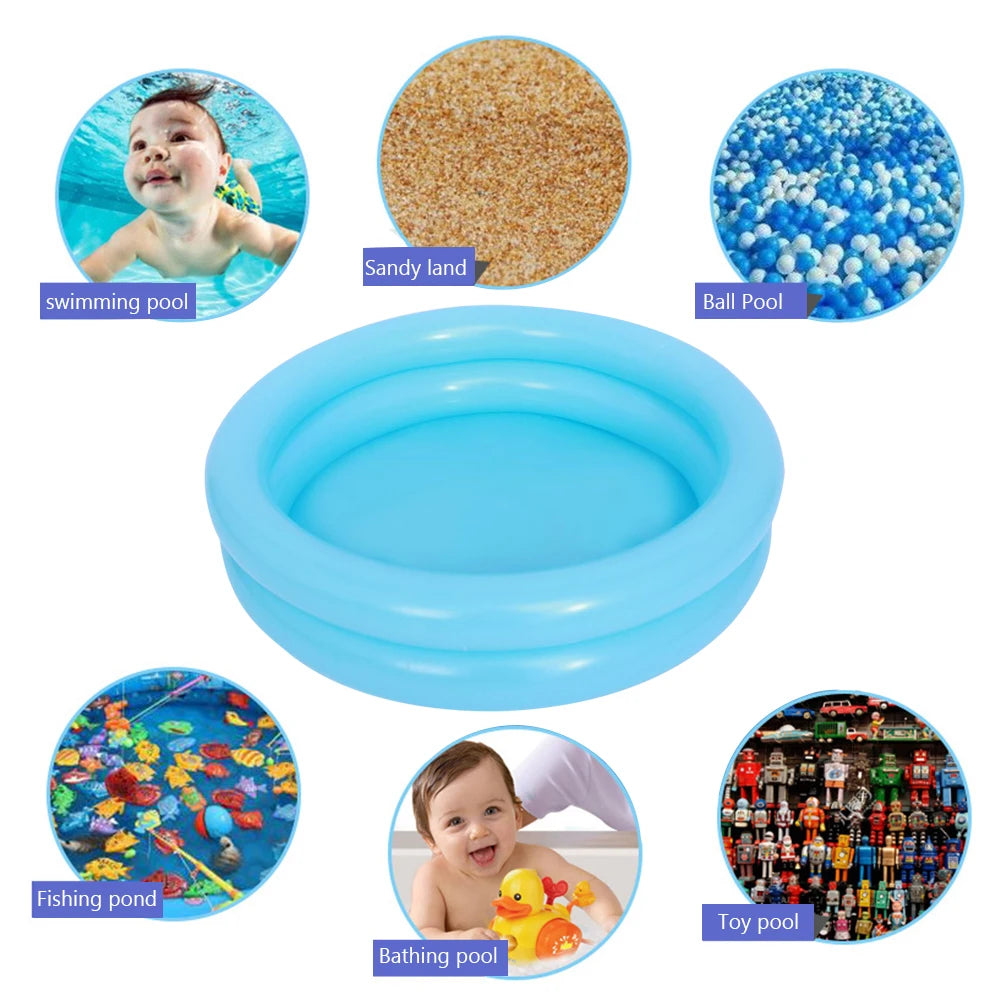 60cm Summer Baby Inflatable Swimming Pool Portable Kids Outdoor Paddling Infant Pool Round Children Bath Room Swimming Ring Toys