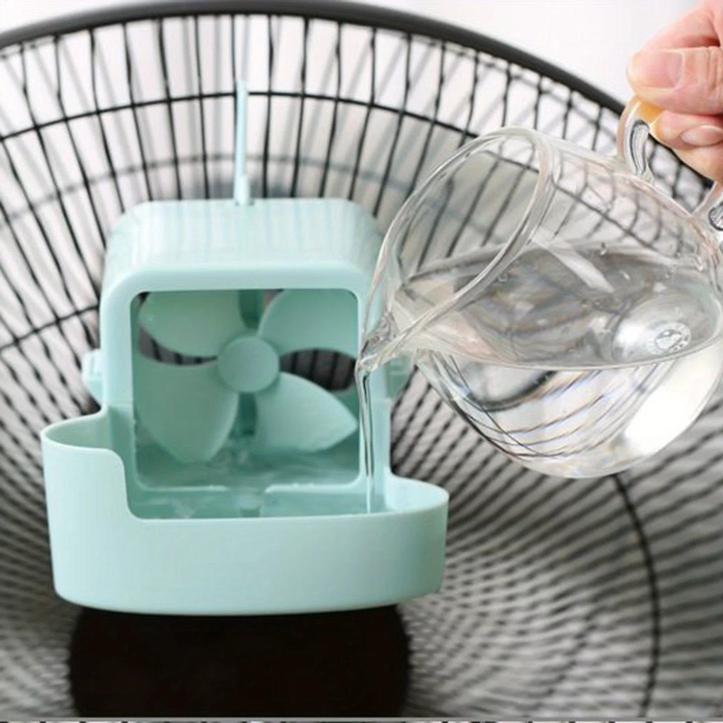 Zero-Power Portable Cooling Fan, Water Circulation Cooler with Hook Mount for Summer Heat Relief Outdoor Home Accessories