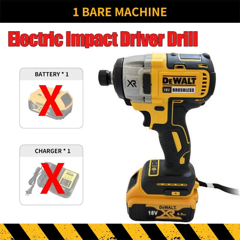 Dewalt DCD887 Electric Impact Driver Drill 18V 20V Battery Speed Brushless Motor Electric Screwdriver For Power Tools