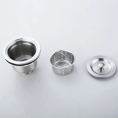 1pc Kitchen Sink Strainer W/Handle, RV Kitchen Sink, Sink Waste Strainer, Stainless Steel Sink Dishwasher Hopper, Restaurant Sin