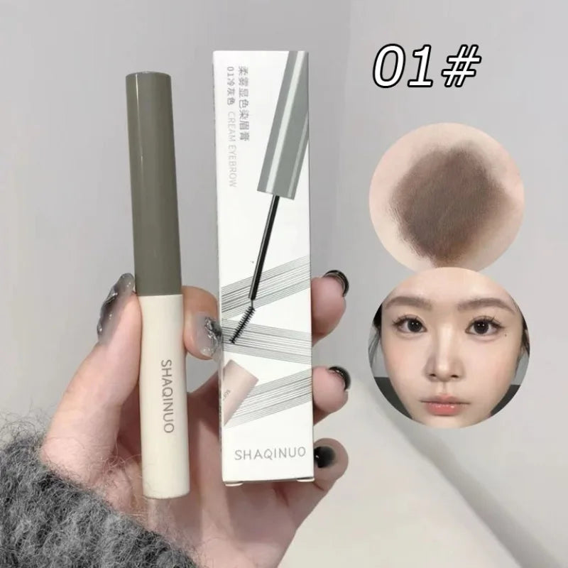 Natural Dyeing Eyebrow Cream Waterproof Berry Pink Brown Tint Eyebrow Mascara Eyes Makeup Long-lasting Brow Enhacer Gel Cosmetic