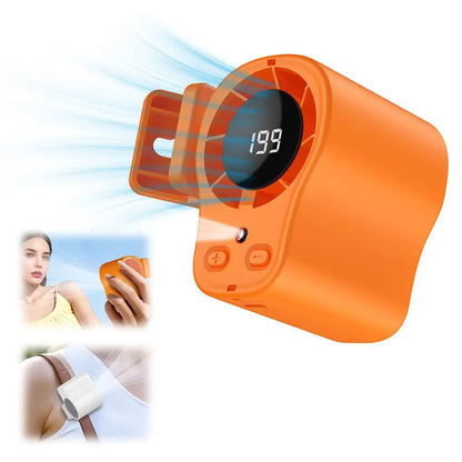 Summer Semiconductor Cooling Car Fan with LED Display USB Rechargeable Clip Portable Desk Fans 360 Rotation For Camping