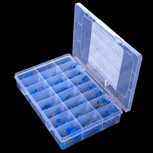 700PCS Ceramic Capacitors 1kV 24 Values Capacitor Pack 103 Magnetic Plate 102 Ceramic Die 101 18P 1000V High Voltage 102 47P