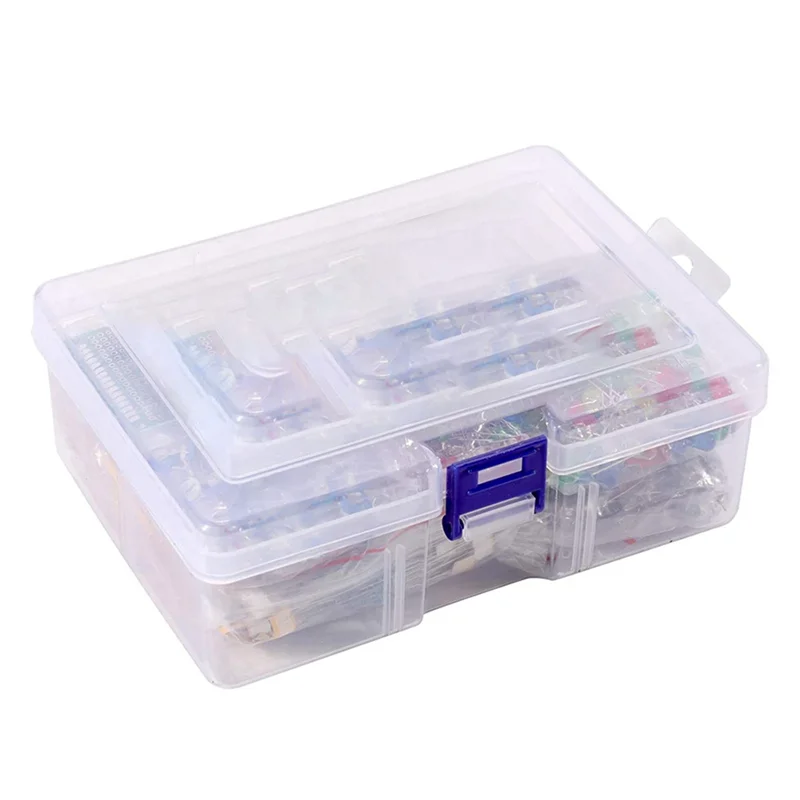 -A89Z 1818PCS DIY Electronics Components Kit Assortment Resistors LED Triode Capacitors Diodes PCB Potentiometer Resistanc