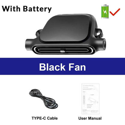 Car Backseat Cooling Fan Wide-angle Airflow High Air Volume Car Cooler USB Powered Summer Essential AirCirculator Fast Delivery
