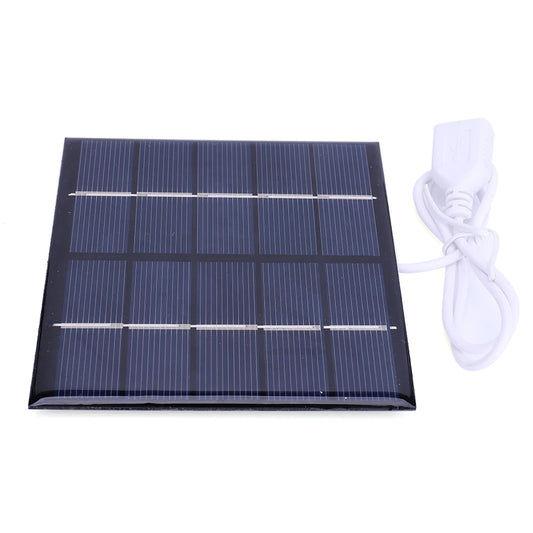 5V 240MA Solar Panel 5W Output USB Outdoor Portable Solar System For Low Power Products Cell Mobile Phone Chargers Electric Fan