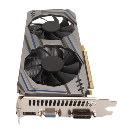 Graphics Card 128BIT GDDR5 PCI Express2.0 Double Fan Desktop PC Computer Discrete Gaming Graphics Card Double Fan Graphics Card