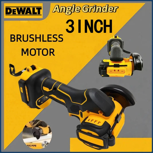 DeWALT 3 Inch Mini Angle Grinder Cordless Polishing Grinding Machine Electric Cutting Power Tools For Dewalt 20V Battery