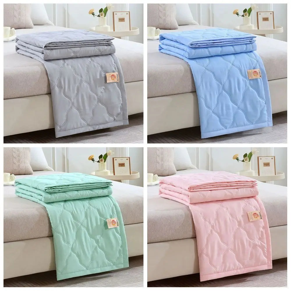 Summer Cooler Quilt Conditioning Quilt Double Sided Cold Effect Blanket Cooler Fiber Heat-dissipating Quilt Skin-Friendly Washed