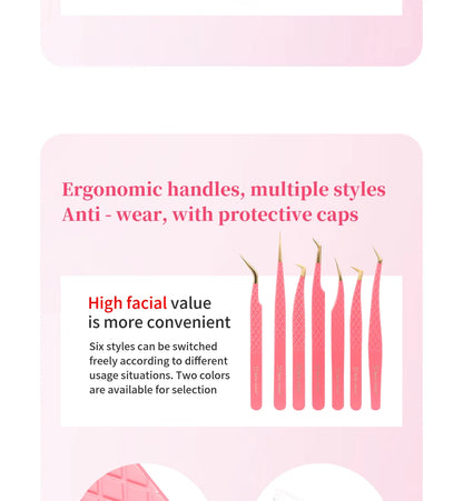 Bella moça Lash Tweezers Stainless Steel Eyelash Nail Tools Accurate Tweezers Nippers Pointed Clip Set Makeup Tools