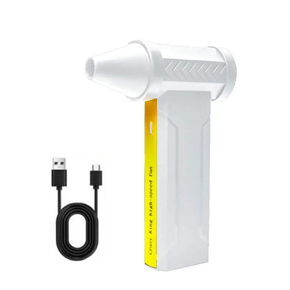 Super 9600000RPH,Brushless Motor Electric Turbo Fan High-Speed Turbo Violent Fan USB Rechargeable Powerful Dust Blower 60m/s