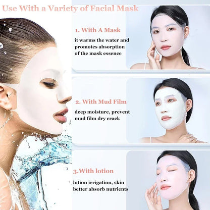 Silicone Facemask Holder Reusable Silicone Face Mask Holder for Sheet Masks Wet Locking Avoid Evaporation Skincare Beauty Tool