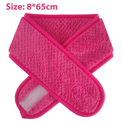 Adjustable Makeup Headband Soft Fleece Face Wash Towel Bath Spa Facial Hairband Skincare Beauty Head Wrap Accessory