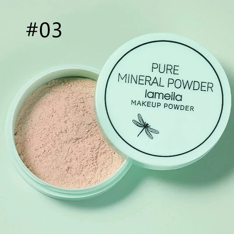 Smooth Finish Loose Powder Light and Transparent Makeup Setting Powder Oil Control Long-lasting Matte Effect Makeup Powder
