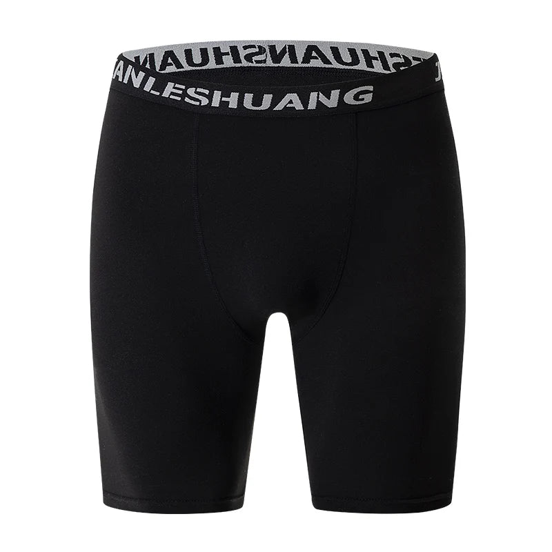 1/2/5Pcs Teenagers To Adults Multi-size Men's Sports Underwear Fitness Long Boxer Shorts Running Training Basketball Football Sh