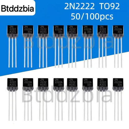 50/100PCS Transistor Kit 2N2222 TO92 NPN 30v 800MA Transistors Electronic kit