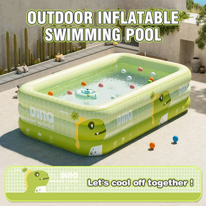 Children's Inflatable Swimming Pool PVC Home Outdoor Large Family Pool Thickened Plastic Adult Paddling Pools Garden Water Games