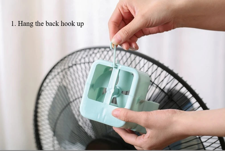 Hot Weather Fan Cooler Add Ice Cool Floor Fans Blow Cold Wind Household Hanging Ice Cooling Device Summer Small Air Conditioner
