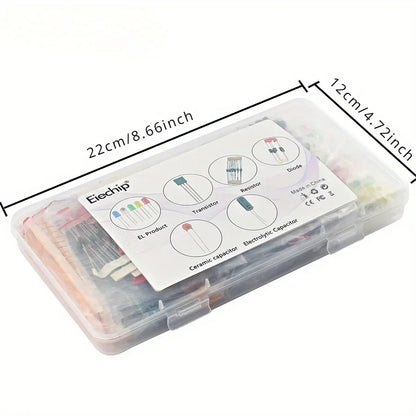 Transistor Kits LED Diodes 3mm 5mm Resistor Assorted Set Capacitors Kit J02D J02E J02J J02B J01I J01H U01Q