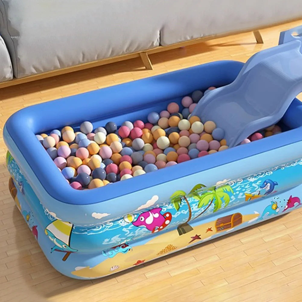 Inflatable Swimming Pool Large Family Pool Thicken Rectangle Framed Children Swimming Pool Summer Outdoor Pool Baby Bathtub Toys