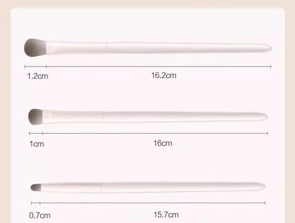 5/8/10pcs Natural Eye Makeup Brushes Set Detail Eyeshadow Brush Makeup Brush Kit White Ultra Soft Eyeshadow Eyeliner Makeup Tool