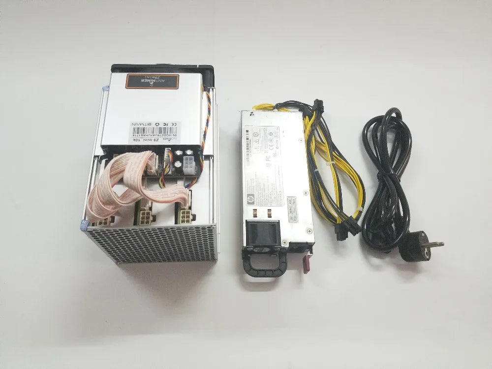 Antminer Z9 mini 10K 300W ZCASH ZEC ZEN Asic Equihash Miner With PSU More Economical Than L3+ S9 Z15 Z11 Z9 Innosilicon A9