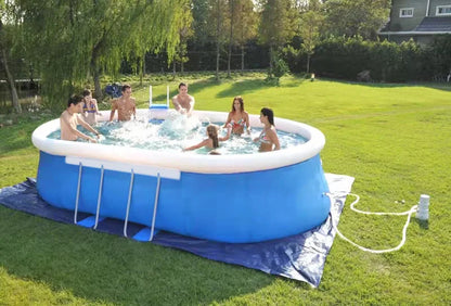 Above Ground Swimming Pool Inflatable Swimming Pool Full Sized Family Kiddie Blow-up Pool