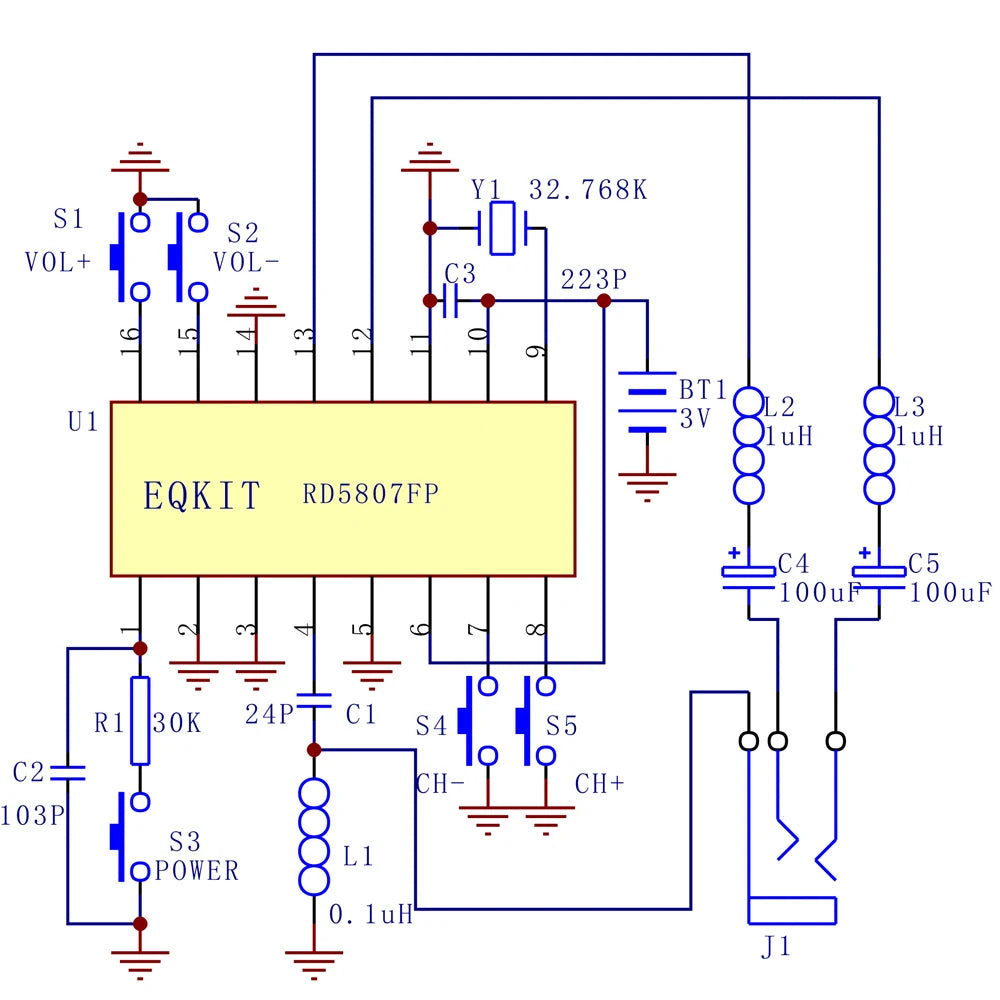 DIY Electronic Kit FM Stereo Radio Module 76-108MHz Wireless Transmitter Receiver Circuit PCB Board Soldering Practice Project
