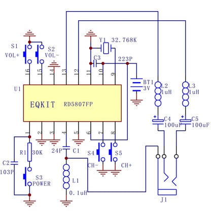 DIY Electronic Kit FM Stereo Radio Module 76-108MHz Wireless Transmitter Receiver Circuit PCB Board Soldering Practice Project
